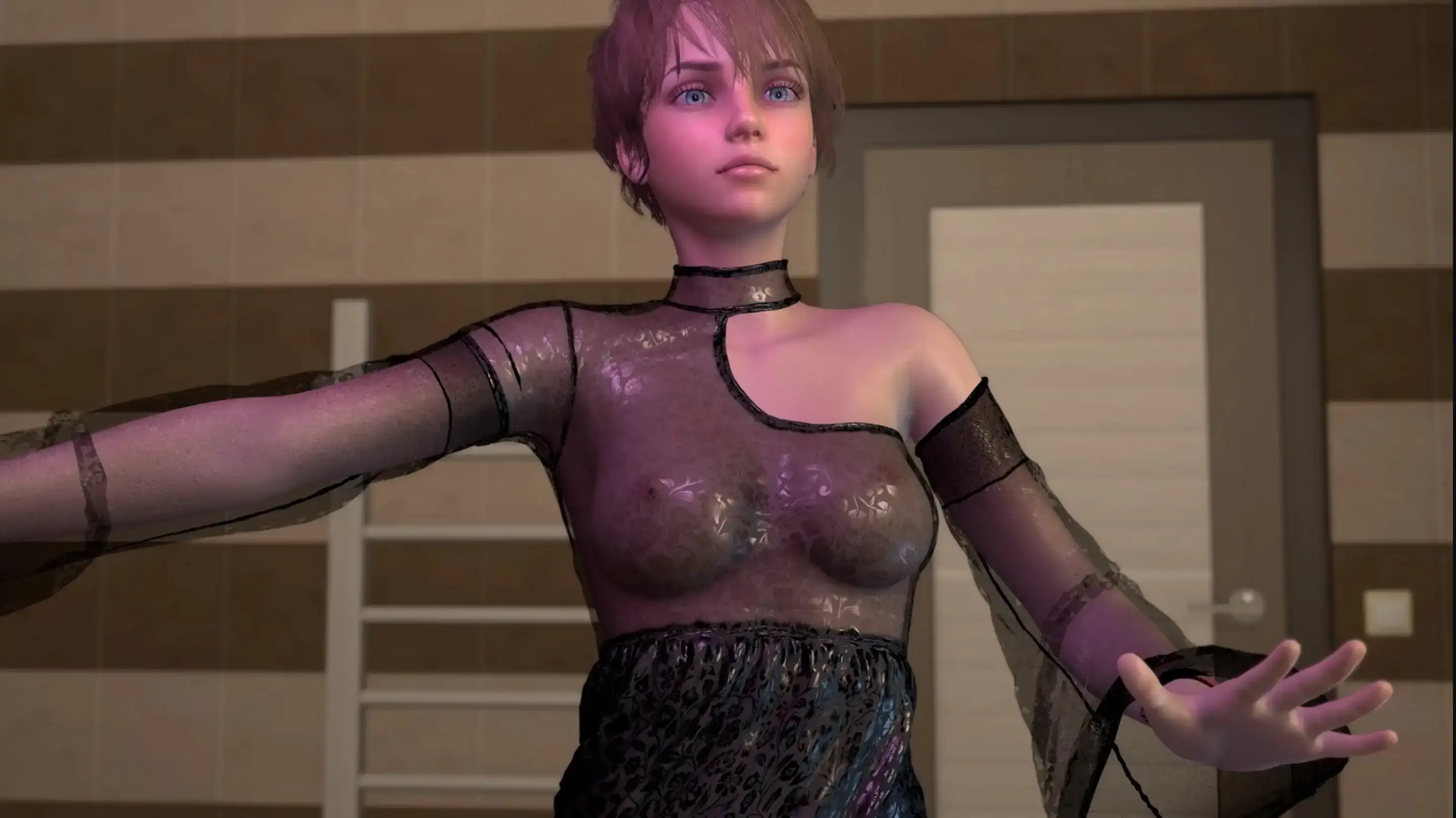 【欧美SLG/AI汉化/3D】莱茵石绅士俱乐部Ch.1 Day3 P1 Beta AI汉化版【PC+安卓/4.49G/更新】 内容图 1