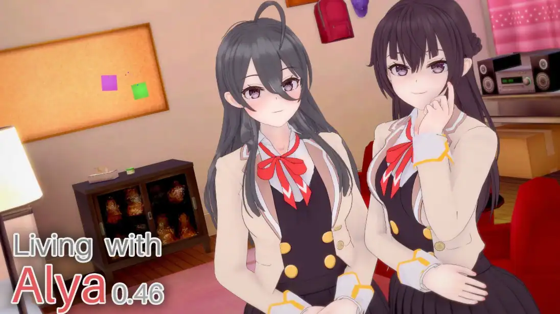 【日系SLG/AI汉化/3D】与艾莉亚一起生活0.46 AI汉化版【PC+安卓/2G/更新】 封面图 1